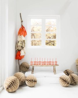 Coral sand tissue tassel slinger Delight Department