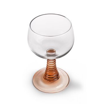 Wijnglas swirl Nude HK Living   uitverkocht