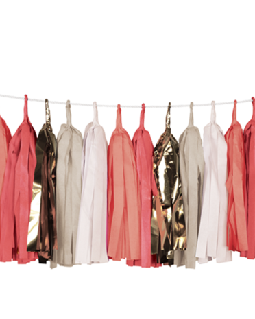 Coral sand tissue tassel slinger Delight Department