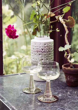 Wijnglas swirl Nude HK Living   uitverkocht